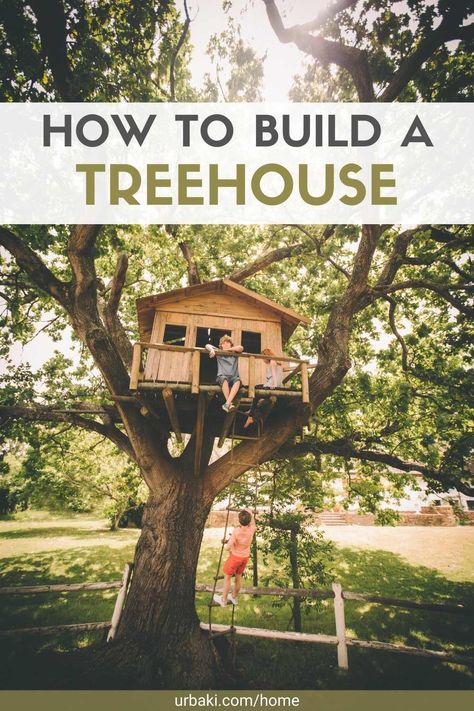 A treehouse is a dream not only for children but also for adults. Thinking of lazy days while reading a book or having a cold drink in a private and elevated paradise is paradise on earth. However, enjoying a carefree treehouse is only possible when the treehouse is solid and secure. This deck-style outdoor treehouse is safe, basic, and requires only one tree. Difficult and unknown tree engineering is kept to a minimum because the weight of the platform is fully supported by four posts... Tree Platforms For Adults, Adult Treehouse Ideas, Outdoor Treehouse, Treehouse Plans, Having A Cold, Backyard Cabin, Treehouse Masters, Building A Treehouse, Tree House Plans