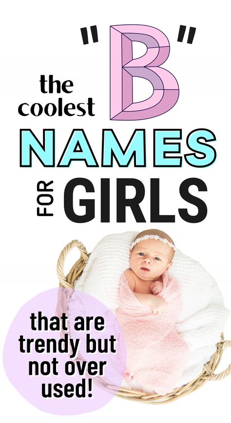 AHEAD: The ultimate list of GORGEOUS girl names with B as the first letter. If you’re looking for a beautiful girl’s name starting with the letter B, you’re in the right place! B names girl, B names girl unique, B names unique, B names with meaning, names starting with B, names starting with B girl, girl names that start with B, first initial B, first letter B, baby names, names for girls, B girls names, girl names starting with b, b names for girls #babynames #girlnames #bnames Unique Baby Girl Names Starting With J, Girl Names With J, J Baby Names, J Baby Girl Names, S Girl Names, Latin Girl Names, Short Baby Girl Names, Baby Middle Names, Sweet Girl Names