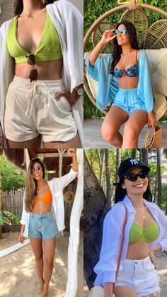 Resort Outfit Ideas Summer, Outfits Para Cancun, Goa Fits, Goa Outfits, Cancun Outfits, Short Praia, Beachy Outfits, Outfits Verano, Pinterest Fashion