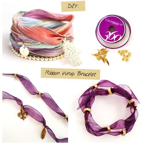 DIY: Ribbon Wrap Bracelet - Clear polish to keep ends of ribbon from fraying. Different Types Of Bracelets, Types Of Bracelets, Wrap Bracelet Tutorial, Silk Wrap Bracelets, Wrap Armband, Ribbon Bracelets, Fabric Bracelets, Diy Wrap, Ribbon Jewelry