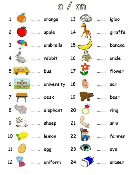 Indefinite articles interactive and downloadable worksheet. You can do the exercises online or download the worksheet as pdf. Indefinite Articles, Kertas Kerja Prasekolah, English Subject, Aktiviti Tadika, Tatabahasa Inggeris, Materi Bahasa Inggris, English Grammar Exercises, English Grammar For Kids, English Worksheets For Kindergarten