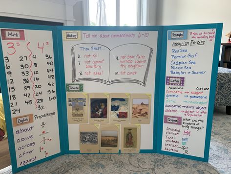 Tutor Board Ideas, Cc Cycle 1 Week 1 Tutor Board, Classical Conversations Tutor Board, Cc Tutor Board, Teacher Planning Pages, Cc Cycle 1, Cc Foundations, Grammar Work, Classical Conversations Foundations