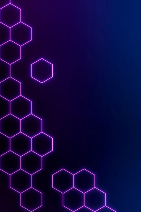 Download premium image of Glowing purple neon hexagonal patterned background by marinemynt about neon hexagon, abstract, abstract backgrounds, background design, and background image 2362225 Glow Background Neon, Beground Aesthetic, Webpage Background, Neon Hexagon, Background Neon, Purple Neon, Patterned Background, Neon Backgrounds, Tech Background