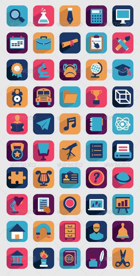 Graduation Icon, College Computer, Library Icon, Flat Design Icon, Icon Set Design, Android Design, Free Icon Set, Flat Design Icons, Education Icon