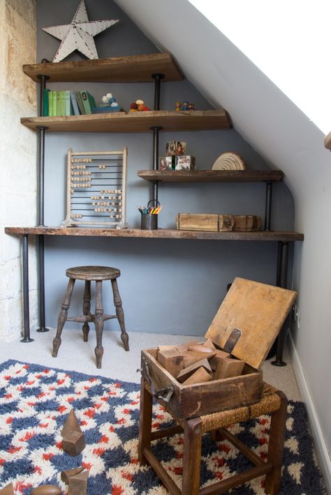 Industrial Boys Bedroom, Industrial Boys Rooms, Boys Industrial Bedroom, Kids Bedroom Boys, Childrens Rooms, Boy Bedroom Design, Teenage Room, Industrial Bedroom, Bedroom Desk