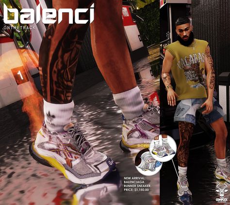 BALENCI ON THE TRACK 🤍 Sims 4 Cc Shoes Balenciaga, Sims 4 Stacked Jeans, Sims4 Rick Owens, Sims 4 Jordan 11, Sims 4 Cc Stacked Jeans, Black Male Maxis Match Cc, Sims 4 Lanvin Shoes, Sims 4 Free Urban Cc, Sims 4 Urban Nails