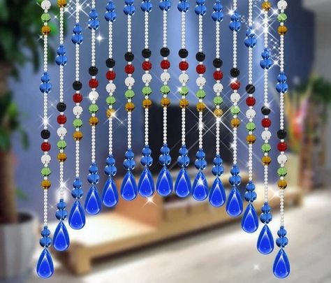 Bead Curtain, Partition Curtain, Curtain Door, Door Beads, Crystal Room, Glass Suncatchers, Long Rope, Arch Design, Drape Panel