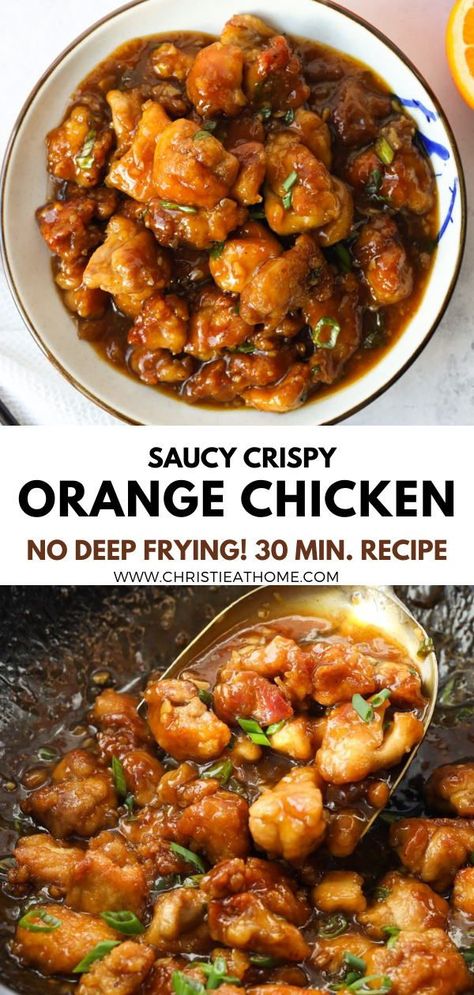 Orange Chicken. Crispy fried chicken smothered in a delicious sweet orange sauce. Satisfying for dinner, lunch or leftovers. Easy to make at home, ready in just over 30 minutes! Recipe URL: https://christieathome.com/blog/orange-chicken/ tags: how to make orange chicken, homemade orange chicken, best orange chicken recipe, orange chicken recipe, orange chicken recipe easy, orange chicken sauce, orange chicken sauce recipe Easy Orange Chicken Sauce, Orange Chicken Sauce Recipe, Orange Chicken Recipe Easy, Best Orange Chicken Recipe, Best Orange Chicken, Homemade Orange Chicken, Orange Chicken Stir Fry, Decadent Recipes, Chinese Orange Chicken