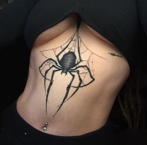 veo eso y pummmm Web Tattoo, Inspiration Tattoos, Spider Tattoo, Dope Tattoos For Women, Stomach Tattoos, Stylist Tattoos, Sternum Tattoo, Elegant Tattoos, Trik Fotografi