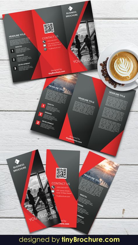 3 Folded Brochure Design, Three Fold Brochure Design, Square Trifold Brochure Design, Corporate Trifold Brochure Design, Business Trifold Brochure, Brochure Design Layout, Trifold Brochure Design, Brochure Inspiration, Brochure Print