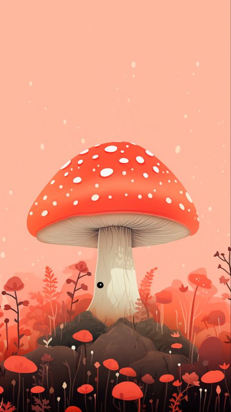 Mushroom Wallpaper Iphone, Mushroom Wallpapers, Shroom Drawings, Mushroom Characters, Dark Cottagecore Art, Art Mushrooms, Mushroom People, Mushroom Illustration, Art Mushroom