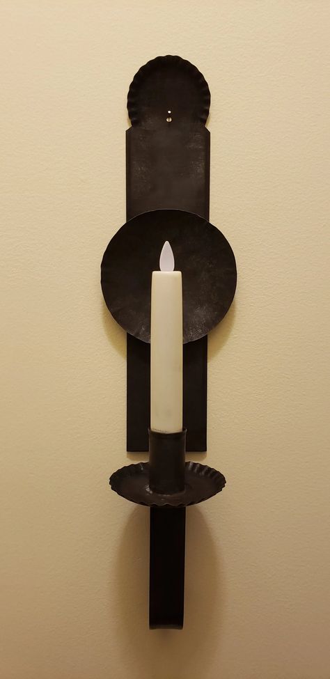 Tritt Tin Candle Sconce Wood Ceiling Lights, Primitive Lighting, Primitive Wood Signs, Primitive Walls, Flameless Tea Lights, Primitive Candles, Wooden Arrows, Wrought Iron Chandeliers, Tin Candle