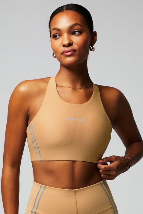 Seamless Low Impact Open Back Bra - Fabletics Open Back Bra, Female Activewear, Vs Sport, High Impact Sports Bra, Womens Sports, Workout Outfits, Seamless Bra, Love Blue, Bra Cups