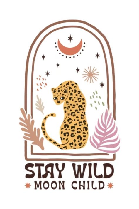 Bunch Needle, Quote Positive, Graphic Art Prints, Stay Wild Moon Child, Wild Moon, Boho Tees, Reach For The Stars, Positive Quote, Stay Wild