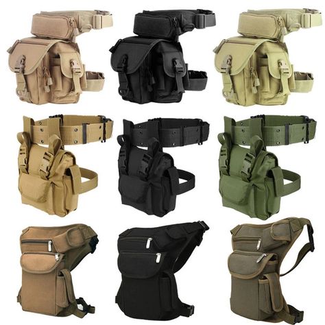 Tactical Leg Bag, Mens Belt Bag, Thigh Bag, Desain Tote Bag, Tactical Pouches, Military Accessories, Military Belt, Tactical Accessories, Tactical Wear