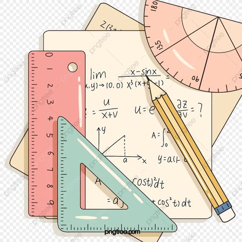 Math Aesthetic Design, Aesthetic Ruler, Math Lettering Design, Math Designs, Math Photos, Protractor Ruler, Math Drawing, Math Wallpaper, Math Clipart