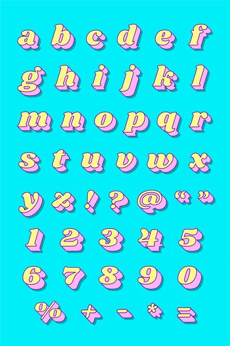 Cute Fonts Alphabet, Typography Fonts Alphabet, Alfabet Font, Typographie Inspiration, Typography Alphabet, Aesthetic Letters, Simple Designs To Draw, Aesthetic Fonts, Retro Typography