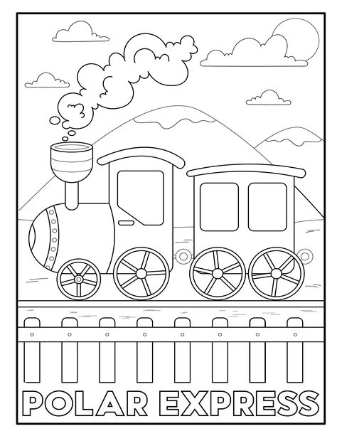 This coloring sheet is perfect for individuals of all ages, offering a delightful opportunity to engage in creative expression and festive spirit. Gather your favorite coloring tools and immerse yourself in the joy of coloring the Polar Express Locomotive Train, a symbol of holiday magic and the timeless wonder of the season. You Will Receive : ✔ 1 PDF Coloring Page " Dimensions : 8.5 x 11 inches Polar Express Coloring Pages, Locomotive Train, Skull Coloring Pages, The Polar Express, Polar Express, Holiday Magic, Chinese Dragon, Creative Expressions, Coloring Sheets