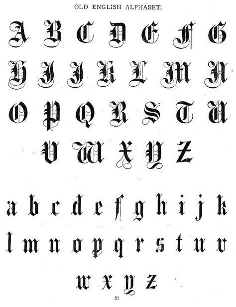 Old English Alphabet, Letters Tattoo, Tattoo Script Fonts, Tattoo Fonts Alphabet, Calligraphy Fonts Alphabet, Pola Tato, Tattoo Schrift, English Fonts, English Font