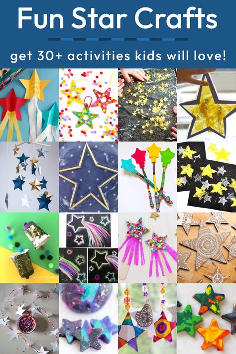 Make Paper Stars, Christmas Star Crafts, Origami Paper Stars, Star Paper Craft, Star Crafts, Star Christmas Lights, Stars Craft, Star Diy, Kids Ornaments