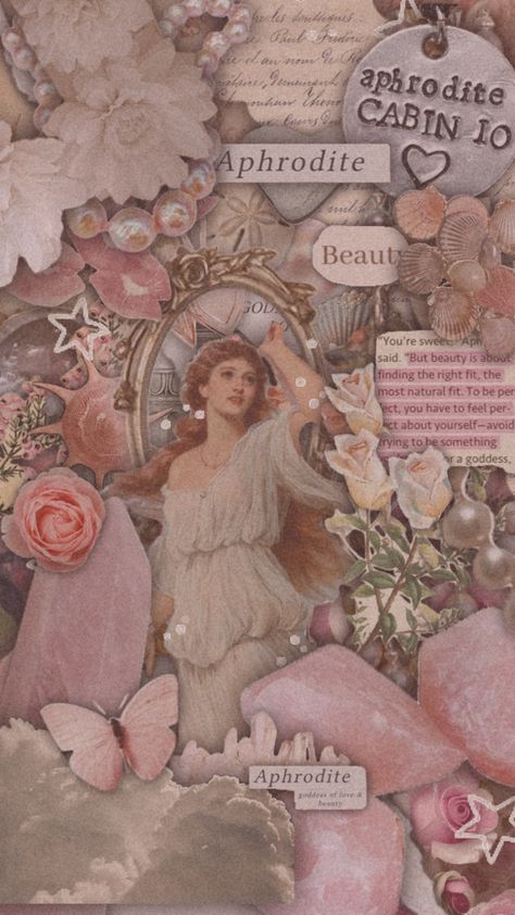 Aphrodite Collage, Aphrodite Goddess Of Love, Aphrodite Cabin, Aphrodite Aesthetic, Aphrodite Goddess, Goddess Of Love, Aphrodite, Of Love, Collage