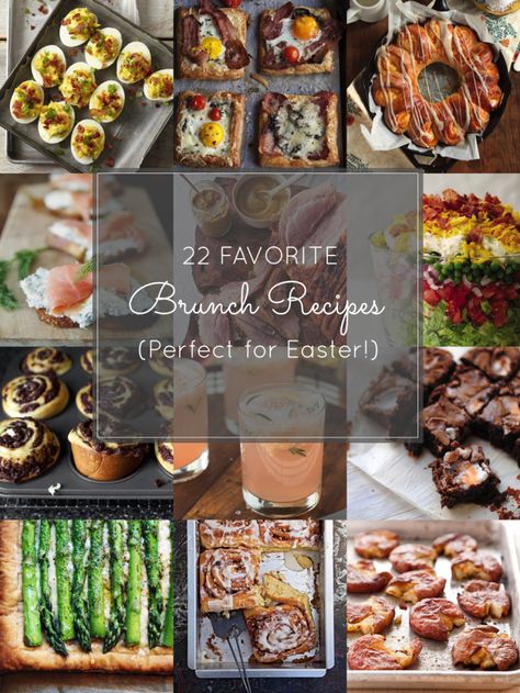 22 Favorite Brunch Recipes - Perfect for Easter! Easter Brunch Recipes, Liturgical Living, Easter Recipe, Easter Appetizers, Brunch Club, Fall Brunch, Easter Menu, Easter Brunch Food, Holiday Party Foods