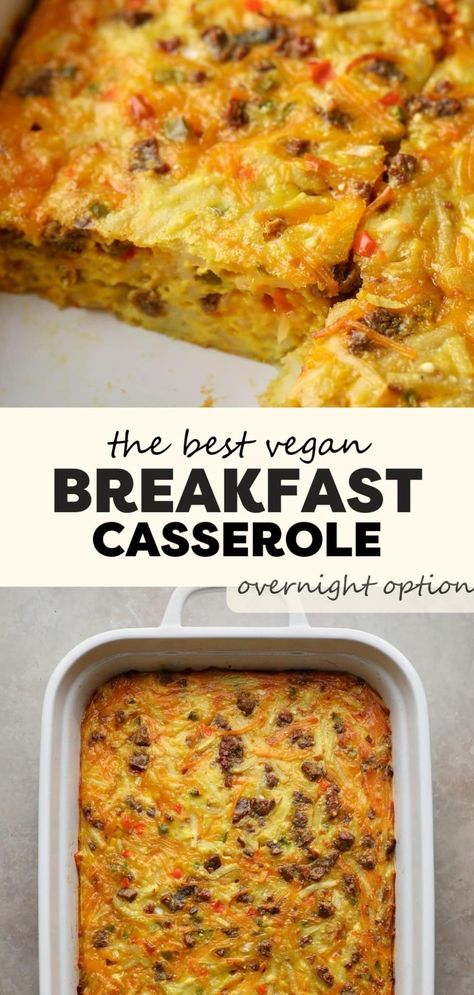 Vegan Breakfast Casserole Easy Vegetarian Breakfast, Basic Carpentry, Vegetarian Breakfast Casserole, Peppers And Mushrooms, Vegan Breakfast Casserole, Work Basics, Summer Vegetarian Recipes, Clean Eating Vegetarian Recipes, Autumn Recipes Vegetarian