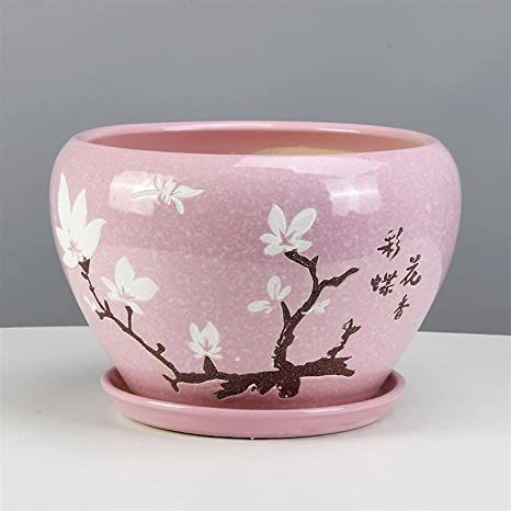 Painted Pots For Plants, Cute Flower Pot Designs, Aesthetic Flower Pot, Pink Flower Pot, Pink Pots, Flower Pots Indoor, Painting Pots, Pink Pot, Stand Flower