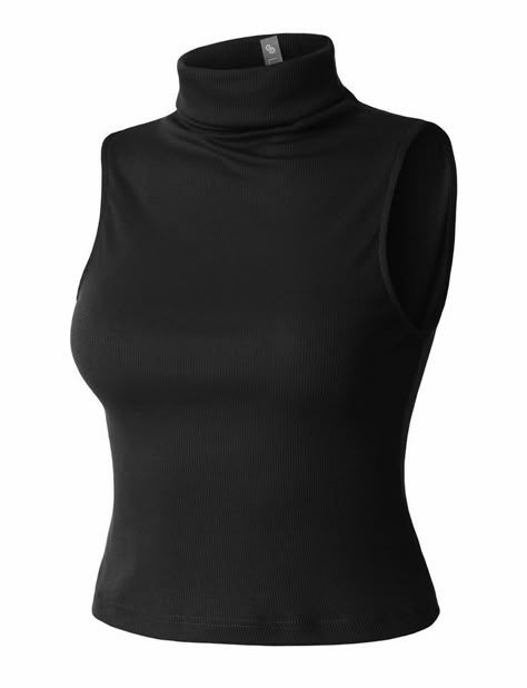 Ribbed Turtleneck Top, Sleeveless Turtleneck Top, Womens Sleeveless Tops, Sleeveless Turtleneck, Womens Turtleneck, Ribbed Turtleneck, Turtleneck Top, Mock Neck Top, Feminine Silhouette