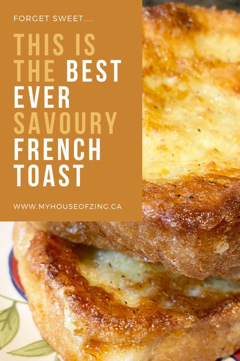 Not a fan of sweet treats in the morning? You'll love this savoury French Toast recipe handed down from my momma! Savory French Toast, Savoury French Toast, Easy French Toast Recipe, Summer Brunch, French Toast Easy, French Toast Recipe, Breakfast Breads, Toast Recipes, Sweet Breakfast