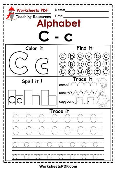 Letter C Worksheet, C Worksheet, Letter G Activities, Letter C Activities, Letter C Worksheets, Letter Worksheets For Preschool, Printable Alphabet Worksheets, Alphabet Worksheets Kindergarten, Kindergarten Letters