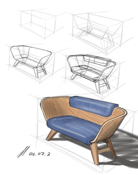 Furniture Sketches Drawings, Product Design Trends, Reka Bentuk Industri, Croquis Architecture, Furniture Drawing, Lukisan Fesyen, Interior Design Sketchbook, Organizator Grafic, Drawing Furniture