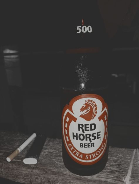 don't bother texting me again, can't afford to hear ur shits Redhorse Beer Aesthetic, Red Horse Beer Aesthetic, Beer Can Aesthetic, Red Horse Beer, Alcoholic Snapchat, Beer Aesthetic, Alcohol Pictures, Drinks Pictures, Alcoholic Drinks Pictures