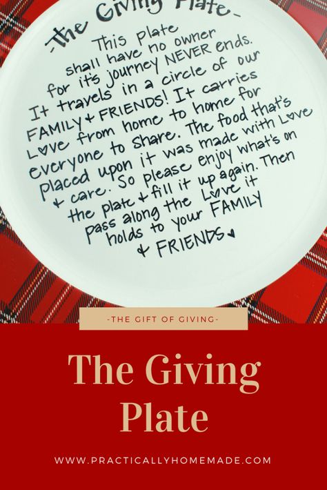 The Giving Plate Diy, Giving Plate Ideas, Giving Plate Diy, Diy Christmas Games, The Giving Plate, Practically Homemade, Appetizing Food, Sharpie Mugs, Giving Plate