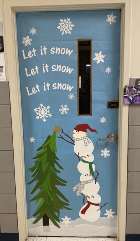 Winter Door Decorations Classroom, Winter Classroom Door, Door Decorations Classroom Christmas, Holiday Door Decorations, Classroom Christmas Decorations, Diy Christmas Door, Christmas Door Decorating Contest, Christmas Classroom Door, Winter Wonderland Decorations