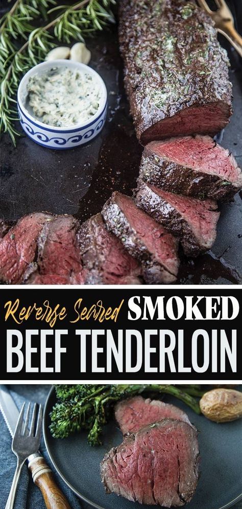 Smoked Beef Tenderloin, Perfect Beef Tenderloin, Whole Beef Tenderloin, Grilled Beef Tenderloin, Traeger Grill Recipes, Beef Tenderloin Recipes, Beef Tenderloin Roast, Tenderloin Roast, Tenderloin Steak