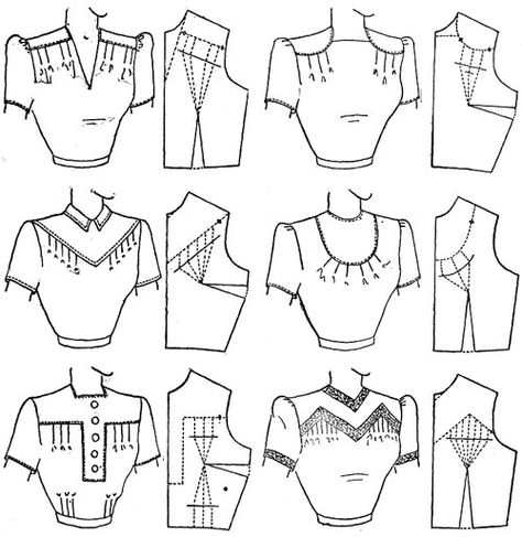 Modern Pattern Design, Patron Vintage, Fashion Design Patterns, Vintage Pattern Design, Design Websites, Clothes Sewing Patterns, Pattern Drafting, Fashion Sewing Pattern, Blouse Diy