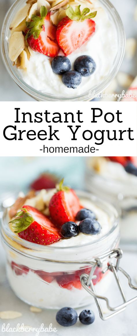 Home Made Yogurt Instant Pot, Yogurt In Instant Pot, Unpasteurized Milk, Instant Pot Greek Yogurt, Instapot Ideas, Instant Pot Yogurt Recipe, Whey Recipes, Instapot Meals, Make Greek Yogurt