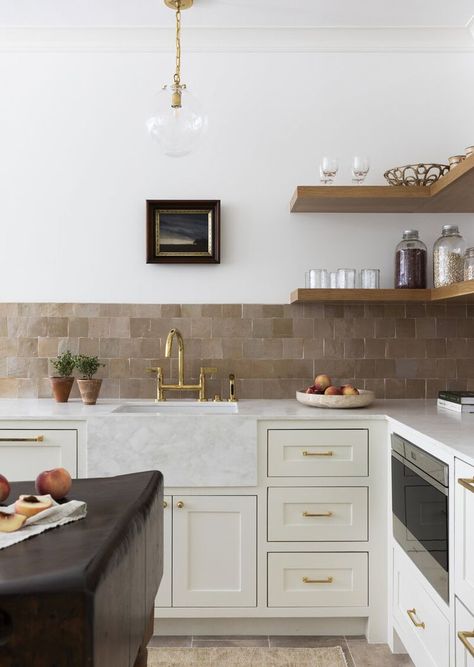 96 Kitchen Ideas for Every Style, Budget, and Home Timeless White Kitchen, Beautiful Tile Backsplash, Marie Flanigan Interiors, Marie Flanigan, Lake Travis, Backsplash Tile, Kitchen Tile, White Home, Park Homes