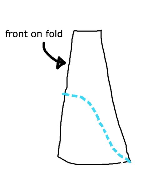 How to cut a high low dress High Low Skirt Pattern, Men Pants Pattern, Make Your Own Clothes, Garment Pattern, Altering Clothes, High Low Skirt, Eyes Model, Pattern Drafting, Recycle Clothes