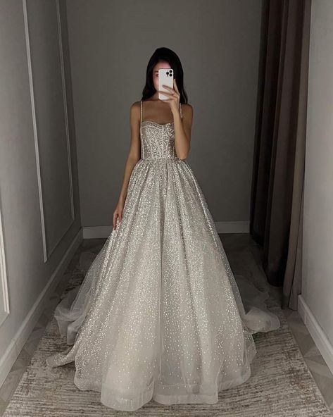 Silver Sparkle Prom Dress, Xv Dresses, Debut Dresses, Sweet Sixteen Dresses, Sparkle Prom Dress, Deb Dresses, Best Friend Wedding, Black Tie Dress, Prom Dress Inspiration