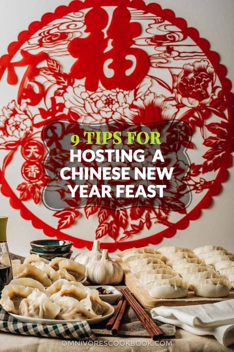 Chinese Takeout Party, Chinese New Year Menu Ideas, Traditional Chinese New Year Dishes, Chinese New Year Dinner Table, Chinese New Year Birthday Party, Chinese New Year Games For Adults, Lunar New Year Party Ideas, Chinese New Year Party Ideas, Lunar New Year Table Setting