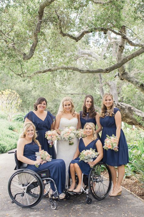 Rustic Elegance at Holman Ranch by Amy Byrd Weddings (Wedding Planner) + Carlie Statsky (Photography) Wheelchair Wedding, Wedding Bridesmaids Dresses, Ranch Photography, Future Relationship, Rustic Dresses, Navy Bridesmaids, Wheelchair Women, Family Story, Bridesmaids Photos