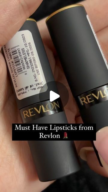 Ambika Nayyar on Instagram: "Must Have Lipsticks from Revlon ❤️ Revlon Super Lustrous the Luscious Mattes Lipstick 💄   Shade 1: Shameless Shade 2: Wild Thoughts   @revlon @revlon_india @revlon_uk   #revlon #revlonlipstick #revloncosmetics #revlonsuperlustrous #revlonphotoready #lipstick #lipsticklover #lipswatch #swatch #lipstickswatch #lipsticks #swatches #lipstickreview #ugc #ugccreator #makeup #wakeupandmakeup #makeupjunkie #beauty #beautyproducts #beautymakeup #beautyfavorites #recommended" Revlon Smokey Rose Lipstick, Revlon Glazed Mauve, Revlon Midnight Mystery Lipstick, Revlon Sassy Mauve Lipstick, Revlon Untold Stories Lipstick, Revlon Desert Escape Lipstick, Revlon Bare Affair Lipstick, Priyanka Chopra Lipstick Shades, Revlon Nude Lipstick Shades