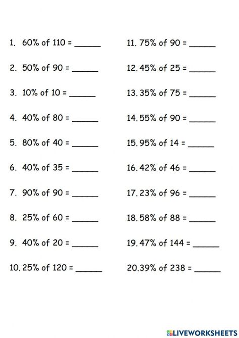 Fractions To Percentages, Fractions Decimals And Percentages, Percentages Math, Decimals Activity, Grade 6 Math, Mathematics Worksheets, School Materials, Kids Math Worksheets, Math Fractions