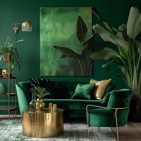 Art Deco Living, Simple Bed Designs, Room Colours, Deco Living Room, Art Deco Living Room, Flyers Design, Bed Design Modern, Design Blogs, Green Walls