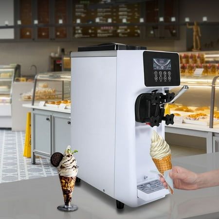 Product Description Commercial Soft-Serve Ice Cream Machine This commercial desktop ice cream maker is designed for efficient and simple operation, enabling the production of high-quality ice cream in just 15 minutes. With a quiet yet powerful compressor, it has a 1.6L capacity and can produce up to 10L of ice cream per hour. The machine features advanced puffing technology for smoother ice cream, allowing hardness adjustments to tailor the product to individual tastes. Constructed from durable Commercial Ice Cream Machine, Gelato Machine, Ice Cream Maker Machine, Soft Serve Ice Cream Machine, Electric Ice Cream Maker, Soft Ice Cream, Yogurt Makers, Yogurt Ice Cream, Serve Ice Cream