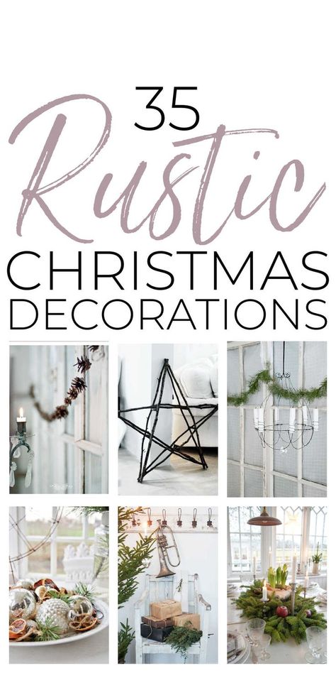 35 Rustic Christmas Decorations To Make At Home Diy Rustic Christmas Decorations, Diy Farmhouse Christmas Decor, Rustic Christmas Decor Ideas, Rustic Christmas Diy, Diy Rustic Christmas, Rustic Christmas Decorations, Rustic Christmas Decor, Farmhouse Architecture, Homesteading Diy