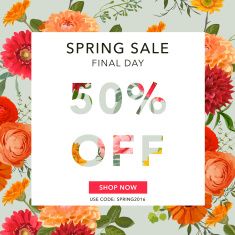 Spring Sale Banner. Sale background. Big sale. Floral Sale Tag vector art illustration Spring Sale Banner, Big Sales Banner, Sale Background, Sale Tag, Background Spring, Fashion Banner, Email Design Inspiration, Promotional Banners, Background Floral