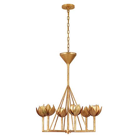 alberto chandelier | One Kings Lane Tulip Chandelier, Jute Chandelier, Beaded Candle, Tier Chandelier, Gold Ceiling, Botanical Elements, Ring Chandelier, Antique Brass Metal, Arm Chandelier